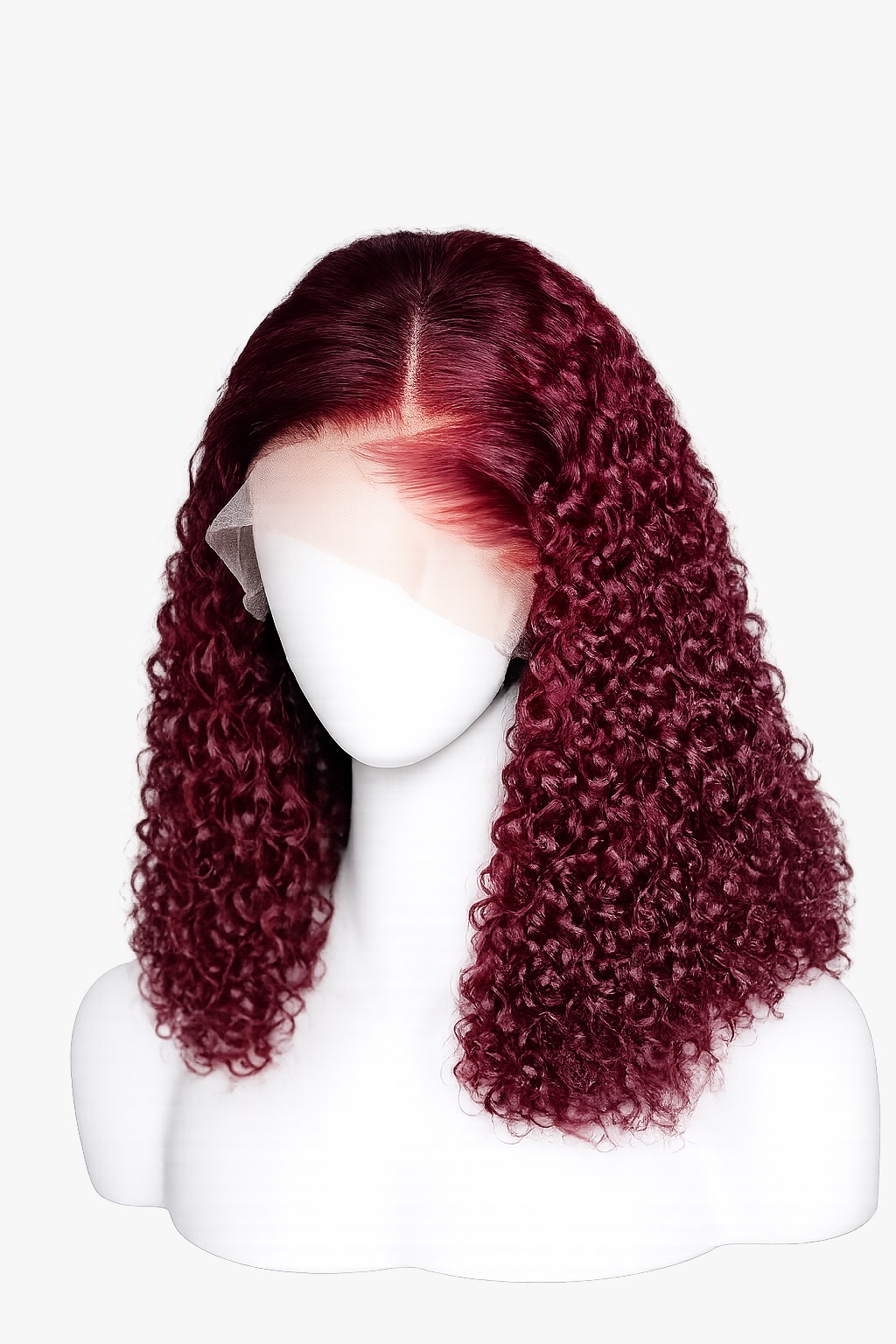 18' Inches Jerry Curl Burgundy